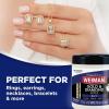 imageWEIMAN Gold ampamp Diamond 3in1 Wipes  The Premium Jewelry Cleaner Removes Tarnish and Dirt Restores ampamp Protect Sparkle and Shine EasytoUse Wipes Safe for Silver Platinum Gemstone Titanium