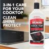 imageWeiman Ceramic and Glass Cooktop Cleaner  Heavy Duty Cleaner and Polish 10 Ounce Bottle and 3 Scrubbing Pads