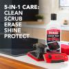 imageWeiman Cooktop and Stove Top Cleaner Kit  Glass Cook Top Cleaner and Polish 10 oz Scrubbing Pad Cleaning Tool Razor ScraperCleaner Kit