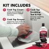 imageWeiman Cooktop and Stove Top Cleaner Kit  Glass Cook Top Cleaner and Polish 10 oz Scrubbing Pad Cleaning Tool Razor ScraperCleaner Kit