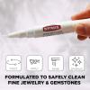 imageWeiman Fine Jewelry Cleaner Kit  3PC Set Jewelry Cleaning Liquid Clean ampamp Sparkle Stick and Polishing Cloth  For Diamonds Earrings Gold Bracelets