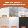 imageWeiman Granite Cleaner Polish and Protect Streak Free pH Neutral Formula for Daily Use on Interior ampamp Exterior Natural Stone with Microfiber Towel 3 in 12 Pack