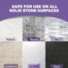 imageWeiman Granite ampamp Stone Sealer Spray  Protects Kitchen Countertops Sinks Showers Vanities ampamp Floors From Stains  For Granite Quartz Marble Tile Limestone Slate  Water Based 24 oz
