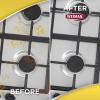 imageWeiman Heavy Duty Stove and Oven Cleaner and Degreaser for Glass Ceramic Cooktops BBQ grill grates  2 Pack 24 Oz wMicroFiber Towel16 Fl Oz Pack of 3