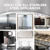 imageWeiman Stainless Steel Cleaner ampamp Polish StreakFree Shine  For Refrigerators Oven Dishwasher Stove  2 Pack Aerosol Spray with Microfiber Cloth Included