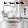imageWeiman Stainless Steel Cleaner ampamp Polish StreakFree Shine  For Refrigerators Oven Dishwasher Stove  2 Pack Aerosol Spray with Microfiber Cloth Included