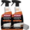 imageWeiman Granite Cleaner Polish and Protect Streak Free pH Neutral Formula for Daily Use on Interior ampamp Exterior Natural Stone with Microfiber Towel 3 in 12 Pack