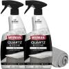 imageWeiman Quartz Countertop Cleaner and Polish  Clean and Shine Your Countertops Islands and Stone Surfaces with UV Protection 24 Ounce with MicroFiber Towel 2 Pack