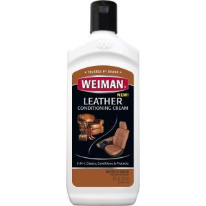 imageWeiman 3 in 1 Deep Leather Cleaner ampamp Conditioner Cream  Restores Leather Surfaces  Use on Leather Furniture Car Seats Shoes Bags Jackets Saddles8 Fl Oz Pack of 1