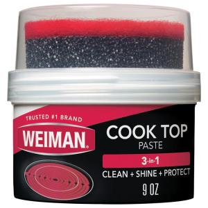imageWeiman Cooktop Cleaner Paste Easily Remove BurnedOn Food Grease and Watermarks Leaving Your Glass Cook Top Sparkling
