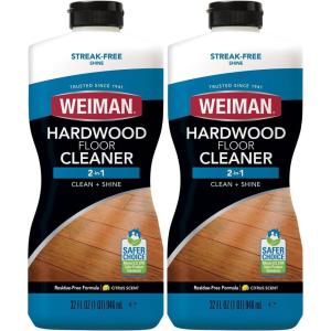 imageWeiman Hardwood Floor Cleaner for Finished Hardwood Engineered Flooring Vinyl ampamp Laminate Surfaces  StreakFree Shine No Residue  32 oz 2 PACK