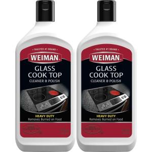 imageWeiman NonAbrasive No Scratch Induction Glass Ceramic Stove Cooktop Heavy Duty Cleaner and Polish 20 Ounce10 Ounce Pack of 2