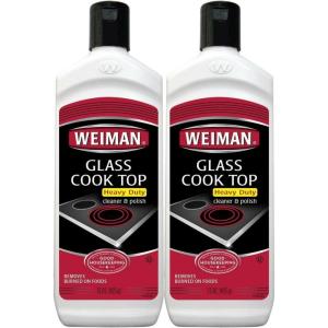 imageWeiman NonAbrasive No Scratch Induction Glass Ceramic Stove Cooktop Heavy Duty Cleaner and Polish 20 Ounce15 Ounce Pack of 2