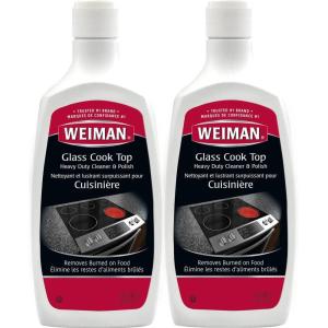 imageWeiman NonAbrasive No Scratch Induction Glass Ceramic Stove Cooktop Heavy Duty Cleaner and Polish 20 Ounce20 Ounce Pack of 2