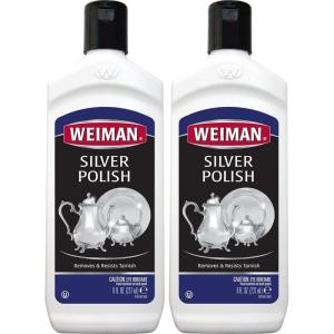 imageWeiman Silver Polish and Cleaner  8 Ounce  Clean Shine and Polish Safe Protective Prevent Tarnish8 Fl Oz Pack of 2