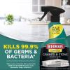imageWeiman Disinfecting Granite ampamp Stone Daily Cleaner and Sealer Kit  For Granite Marble Quartz Quartzite Slate  24 oz Daily Kitchen Countertop Cleaner 24 oz Granite ampamp Stone SealerGranite Kit 1