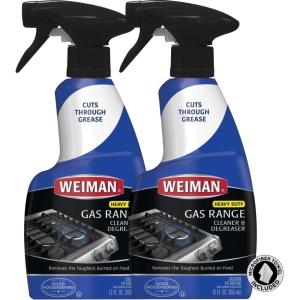 imageWeiman Heavy Duty Gas Range ampamp Stove Top Cleaner and Degreaser  2 Pack 24 Ounces with MicroFiber Cleaning Towel1