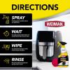 imageWeiman Foaming Air Fryer Cleaning Kit HeavyDuty Cleaner amp Degreaser for Baskets amp Trays Removes Grease Grime Oil amp BakedOn Food Includes NonAbrasive Sponge FastActing ResidueFree 14 oz