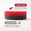 image:imageWeiman MultiSurface Dual Action Sponges NonScratch Scrub amp Shine for Dishes Cooktops Stainless Steel Glass Granite amp More  Durable Kitchen Cleaning Sponges 4 Sponges